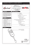 COMANDO REMOTO 4-CANAIS ZMP257/4