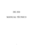 DE-350 MANUAL TÉCNICO