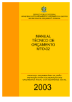 Manual Técnico de Orçamento 2003