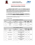 Edital de Concurso Público - Nº 01/2015