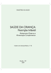 nutrição infantil: aleitamento materno e alimentação complementar