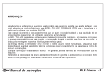 Manual de Instru&ccedil;&otilde;es PLB BALDAN