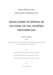 ensaio sobre um sistema de um painel de uma divis&oacute;ria pr&eacute;