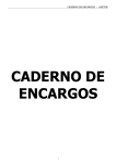 CADERNO DE ENCARGOS - AGETOP