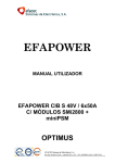 Manual Utilizador EFAPOWER CIB S 48V / 6x50A C