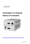 TECHCONNECT TC2-HDMIAUD MANUAL DO UTILIZADOR