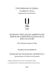 humanos virtuais em ambientes de treino de competências sociais