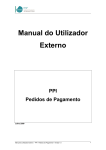 Manual do Utilizador Externo PPI Pedidos de Pagamento