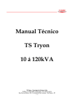 Manual T&eacute;cnico TS Tryon 10 &aacute; 120kVA