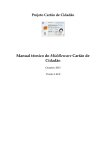 Manual t&eacute;cnico do Middleware Cart&atilde;o de Cidad&atilde;o
