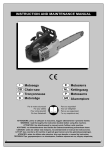 Motosega I Chain-saw GB Tronçonneuse F Motorsäge D Motosierra