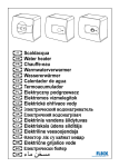 Scaldacqua Water heater Chauffe-eau