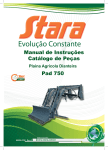 Manual de Instruções Catálogo de Peças Pad 750