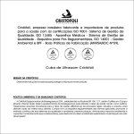 Manual Cuba de Ultrassom Importada Cristófoli - Port