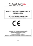 monta-cargas combinado de cremalheira ec