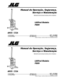 Manual de Operação, Segurança, Serviço e