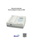 Manual do Operador Eletrocardiógrafo Cardiocare 2000