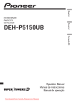 Pioneer DEH-P5150UB Car Radio OWNER`S MANUAL Operating