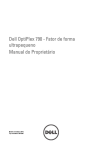 Dell OptiPlex 790 - Fator de forma ultrapequeno Manual do
