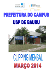 Clipping de Março de 2014 - Prefeitura do Campus USP de Bauru