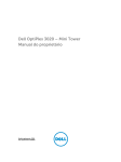 Dell OptiPlex 3020 – Mini Tower Manual do proprietário