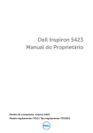 Dell Inspiron 5423 Manual do Proprietário