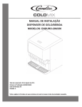 manual de instalação dispenser de gelo/bebida modelos