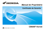 CB 600 Hornet Manual 2006