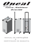 manual de instru&ccedil;&otilde;es e certificado de garantia