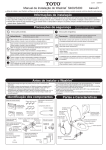 WASHLET S300 Bidê Eletrônico instruções de instalação
