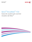 Xerox DocuMate 152i Guia de usuário do scanner Usuário de Mac