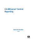 Guia do Usuário do CA ARCserve Central Reporting