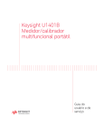 Keysight U1401B Medidor/calibrador multifuncional portátil