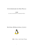 UNIVERSIDADE DE SÃO PAULO SISTEMA OPERACIONAL LINUX