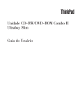 Unidade ThinkPad CD-RW/DVD-ROM Combo II Ultrabay Slim: Guia