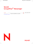 Novell GroupWise Messenger