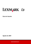 Guia do Usuário Agosto de 2001