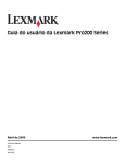 Guia do usuário da Lexmark Pro200 Series
