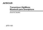 Transmissor DigiMemo Bluetooth para Smartphone