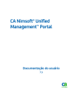 Documentação do usuário do CA Nimsoft Unified Management Portal