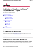 Instalação do Broadcom NetXtreme™ Gigabit Ethernet Adapter