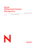 Novell ZENworks® Desktop Management