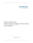 Guia do Usuário do Cliente Web do Avigilon Control Center