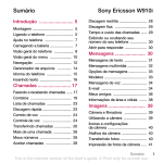 Sumário Sony Ericsson W910i