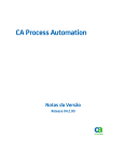 Notas da Versão do CA Process Automation