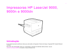 Impressoras HP LaserJet 9000, 9000n e 9000dn