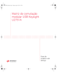 Matriz de comutação modular USB Keysight U2751A