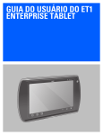 Guia do Usuário do ET1 Enterprise Tablet