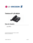Telefone IP LIP-8002A Guia do Usuário