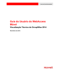 Guia do Usuário do GroupWise WebAccess Móvel 2014